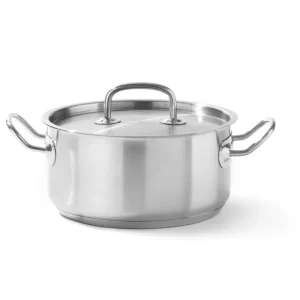 Nízky hrniec s pokrievkou, Hendi Kitchen Line, objem 7,3L, ø280x(H)120 mm, model 836033