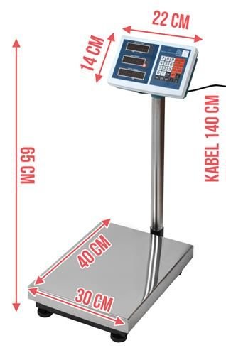 Mostíková digitálna váha s nosnosťou do 100 kg a presnosťou 50 g – Obrázok 8