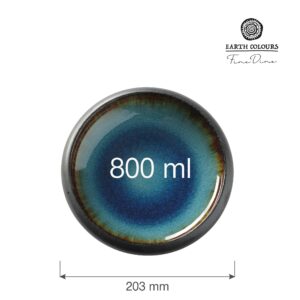 Lazur tanier – hlboký tvar, 203 mm