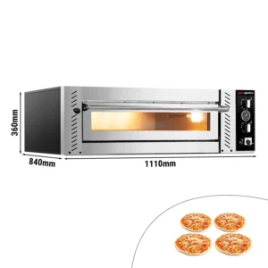 Elektrická pec na pizzu - manuálna - 4x 34 cm