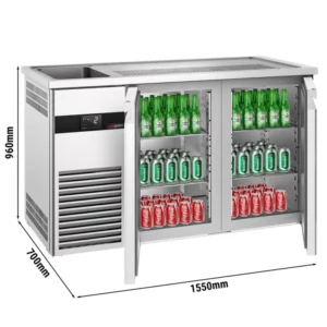 Pivný bar PREMIUM - 1550x700mm - 2 dvierka