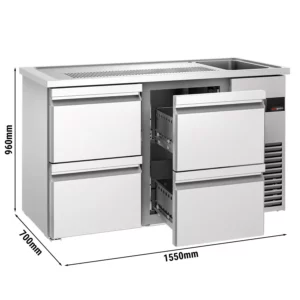 Bar na nápoje PREMIUM - 1550x700mm - 4 zásuvky