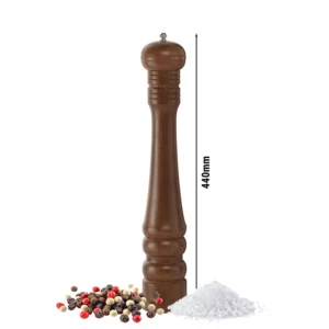 Drevený mlynček na korenie a soľ Hendi - výška 44 cm