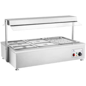 Bain Marie – 6 GN nádob – vrchný nadstavec na mäso – praktický výdaj