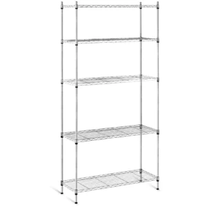 Kovový regál šedý 35x90x180 cm nosnosť 150 kg