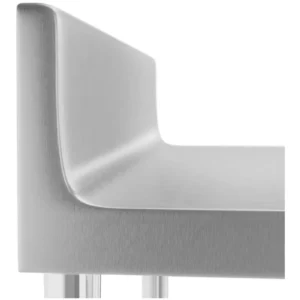 Nerezový stôl 60x60 cm s lemom nosnosť 150 kg