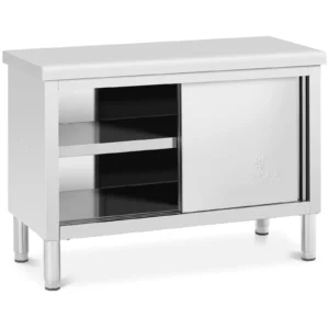 Pracovná skrinka Royal Catering 120x50 cm nosnosť 330 kg z nehrdzavejúcej ocele