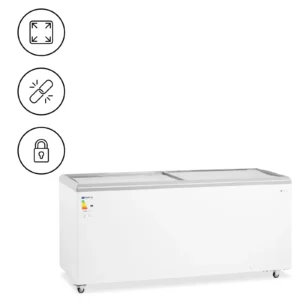 Mraznička 550 l sklenené dvere uzamykateľné Royal Catering