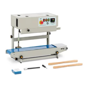 Automatická vertikálna zváračka fólií – kontinuálna prevádzka, zvar 6–12 mm