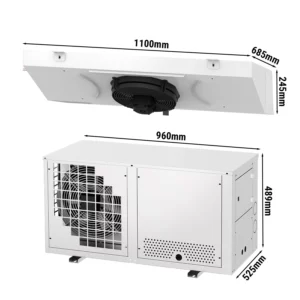 Delený chladiaci agregát - max. pre 15 m3 - stupeň ochrany IP 51