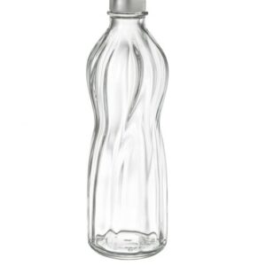 Sklenená fľaša Agua na vodu a nápoje