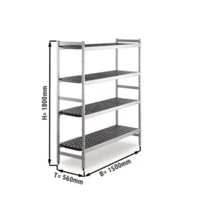 Hliníková základná polica – 1500 x 1800 mm