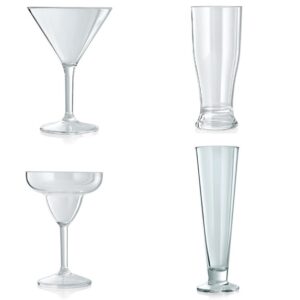 Barové poháre z polykarbonátu – 390 ml na long drink