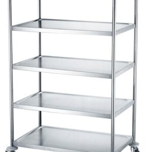 Päťpolicový vozík Hendi – odolný, 905x585x(H)1545mm