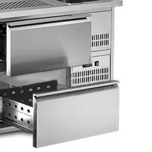 Zásuvkový modul k pivnému pultu – rozdelenie 2×1/2