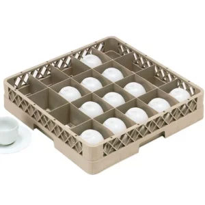 Umývací kôš na šálky - 500x500 mm - 20 priehradiek 112x89 mm