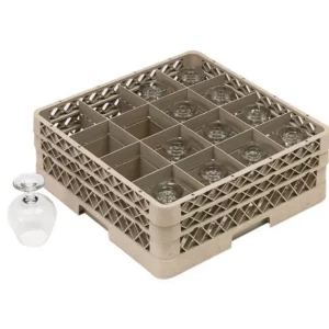 Sklenený kôš - Rack-Master - 500x500 mm - 16 priehradiek - 114x114 mm