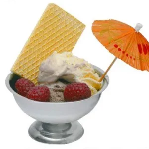 Nerezový zmrzlinový pohár - Ø 9 cm