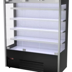 Chladniaca polica na stenu - 1585 mm, LED, 2 sklenené dvere, 4 police