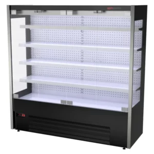 Chladniaca polica na stenu - 1960 mm, LED, 2 sklenené dvere, 4 police