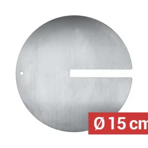 Doska na špízy s drážkou – Ø 150 mm – nerez
