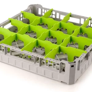 Košík na sklo – 500x500 mm, 16 priehradiek