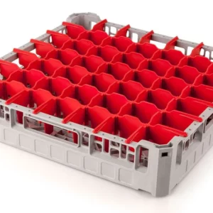 Košík na sklo – 500x500 mm, 49 priehradiek