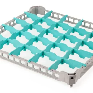 Nástavný okraj na kôš na sklo – 500x500 mm, 25 priehradiek