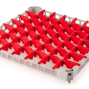 Horný rám pre kôš na sklo – 500x500 mm, 49 priehradiek