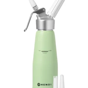 Sifónová fľaša na šľahačku Hendi 0,5 l pastelovo zelená ⌀80x(H)260 mm