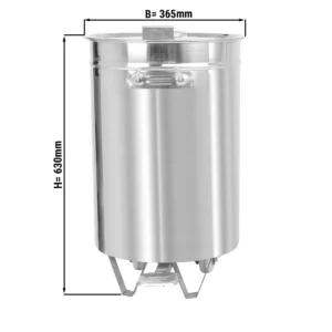 Nádoba na odpad, 50L, zdvíhacie veko, nožný pedál, nehrdzavejúca oceľ