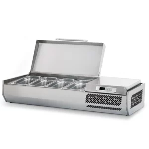 Chladiaca vitrína – 1,3 x 0,41 m – pre 4 GN 1/3 nádob