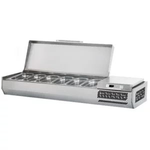 Chladiaca vitrína – 1,7 x 0,41 m – pre 6 GN 1/3 nádob