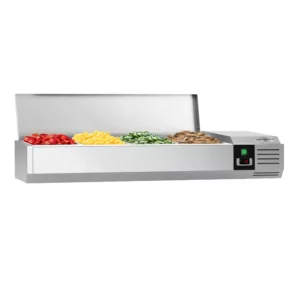 Chladiaca vitrína PREMIUM – kapacita 4 GN 1/3 – rozmery 1,2 x 0,4 m