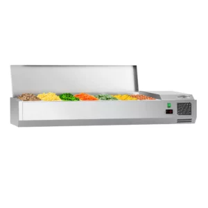 Chladiaca vitrína ECO – 1,5 x 0,34 m – pre 7x 1/4 GN