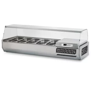 Chladiaca vitrína – 1,5 x 0,41 m – pre 5x GN 1/3