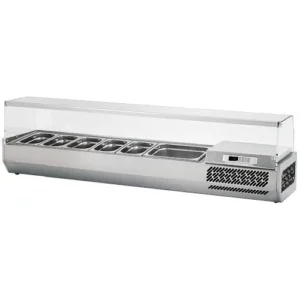 Chladiaca vitrína – 1,7 x 0,35 m – pre 7x GN 1/4