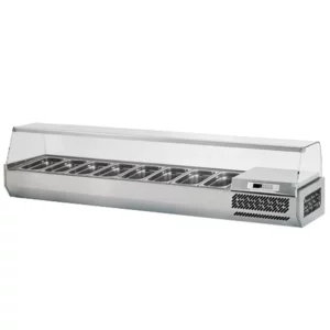 Chladiaca vitrína – 2,0 x 0,41 m – pre 8x GN 1/3