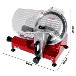 Stroj na nárezy Hendi - 150 wattov, nôž Ø 250 mm - červený