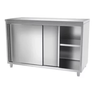 Stoly z nereze s posuvnými dverami, bez lemu - 700mm