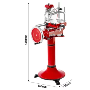 Rustikálny zotrvačník Hendi - nôž Ø 300 mm, červený - vrátane rámu