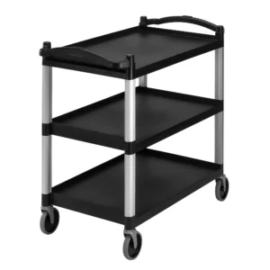 Servírovací vozík / prepravný vozík KD - 3 police - čierny, CAMBRO