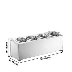 Zásobník na príbor, 4 držiaky