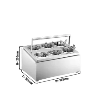 Zásobník na príbory Hendi - so 4 priehradkami