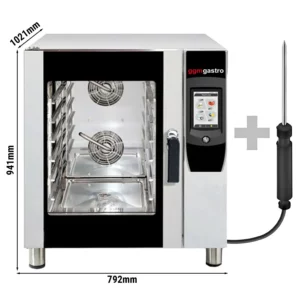 Dotykový konvektomat – 6x GN 1/1, s umývacím systémom