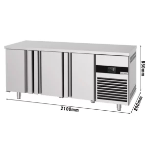 Pekársky chladiaci pult premium – 2100x800mm, 3 dvierka