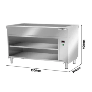 Bainmarie - 4x GN 1/1 - hĺbka 200 mm