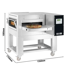 Elektrická pásová rúra - digitál, pás 500 mm, 1260x1750 mm, so základňou