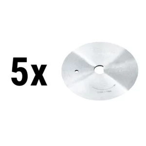 Sada 5 okrúhlych nožov – hladké ostrie – Ø 80 mm