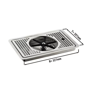 Sklenená sprcha – s mriežkovým krytom, vstupná